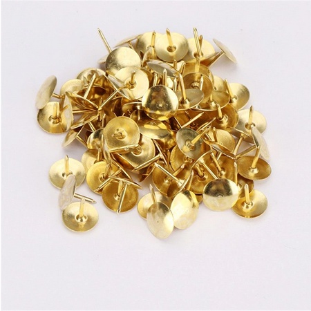 36pcs Gold Steel Thumbtacks Thumb Tacks Push Pin Thumbtack School ...