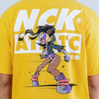 Nick Automatic ”Luchadoress-Stance” Yellow T-shirt T-Shirt Oversize #3