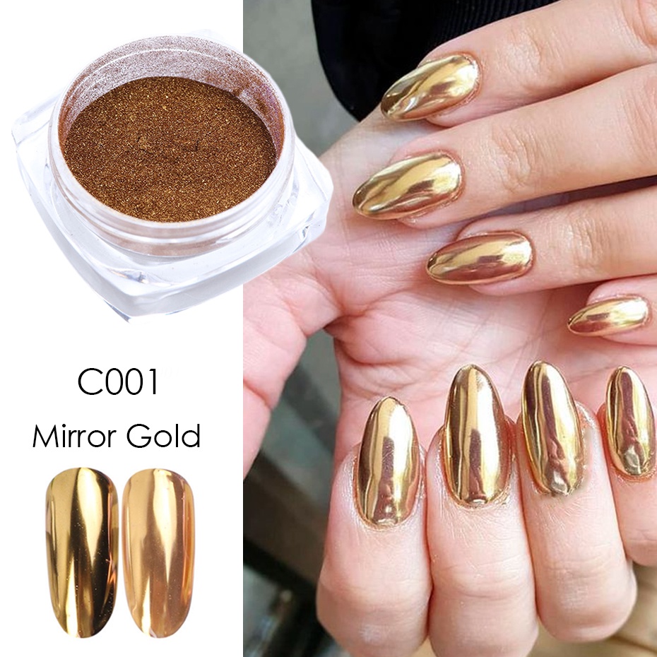 Buy Box Mirror Effect Rose Gold Nail Glitter Powder Shiny Dust Nail Art  Chrome Pigment Nail Decoration For UV Gel Polish Manicure At Affordable  Prices — Free Shipping, Real Reviews With |