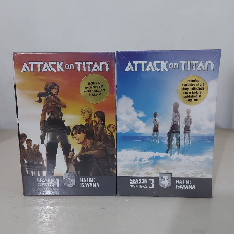 S3p2 Attack On Titan English Manga Box Set On Hand Shopee Philippines