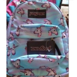 jansport bag unicorn