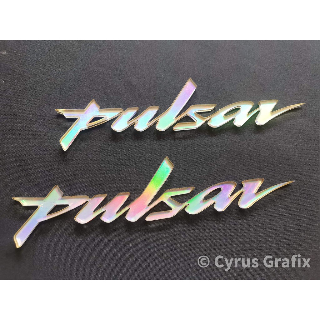 2PCS PULSAR EMBLEM HOLOGRAPHIC ( ACRYLIC ) | Shopee Philippines