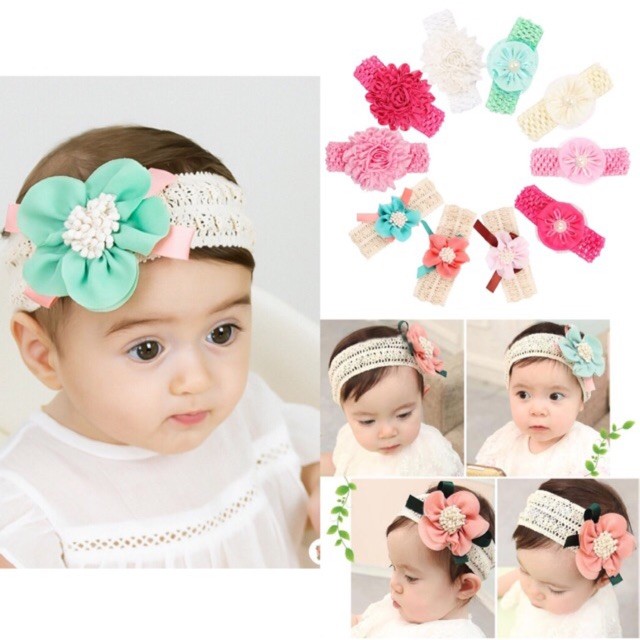 New Arrival Baby Infant Girl's Headband Flower Bow Hairband | Shopee  Philippines