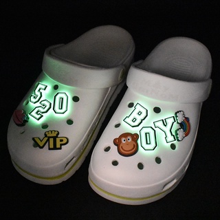 Shoes Charms Glow in Dark-Letters Charms for Shoes Bands Bracelet Wristband Party Gifts