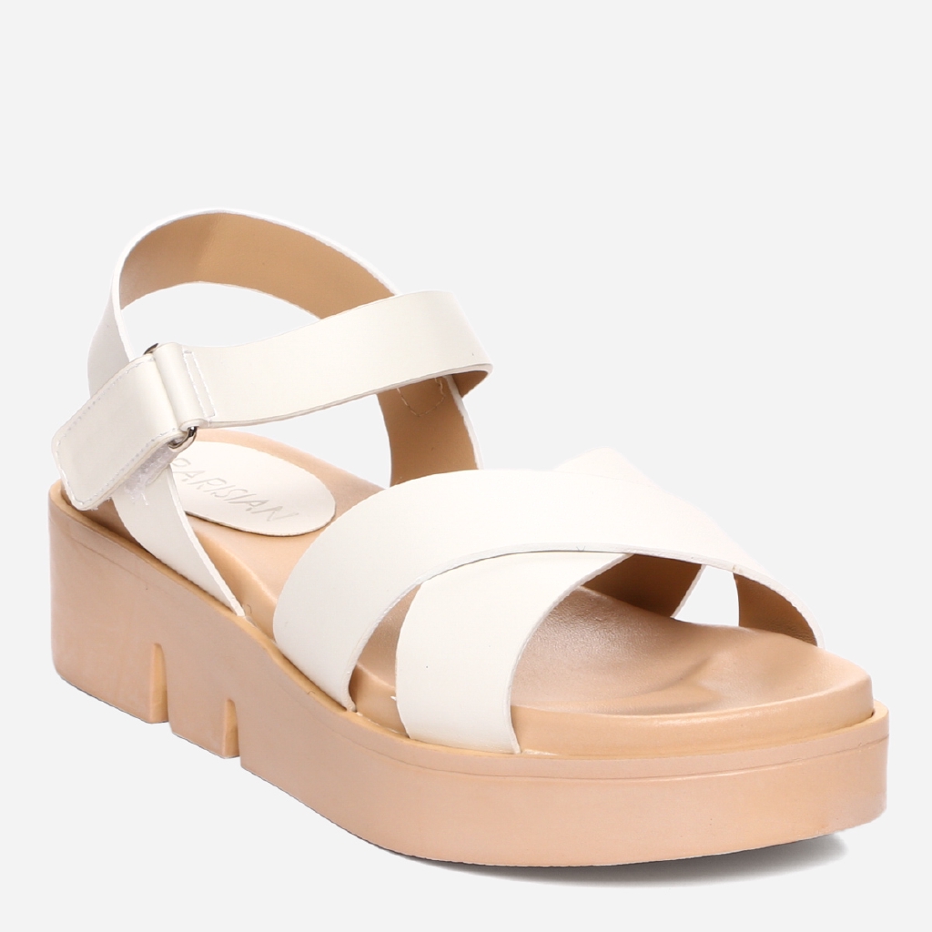 ladies white platform sandals