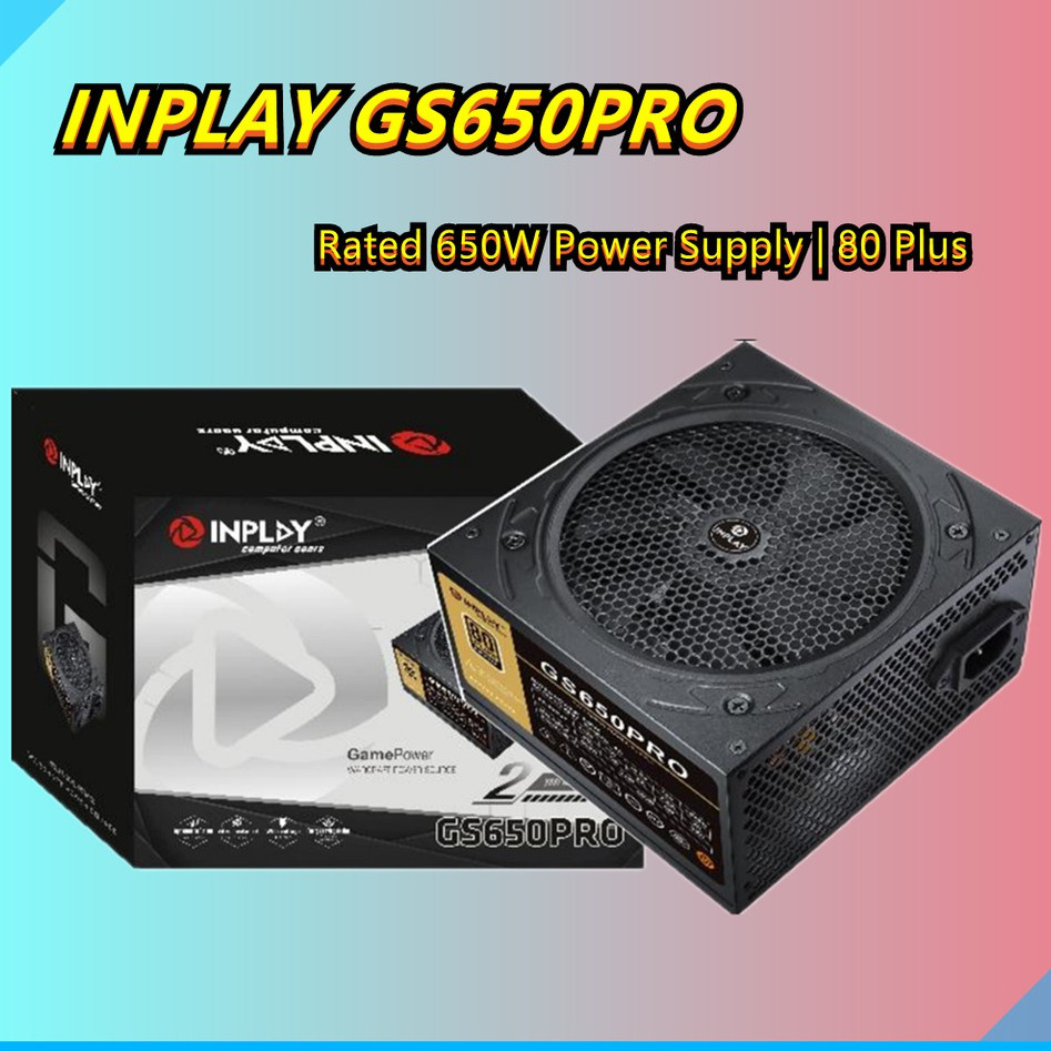 NEW INPLAY GS650PRO 650W / GS550PRO 550W True Rated PSU Power Supply 80 ...