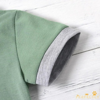【COD】PFT-0-18 Months Newborn Baby Boys 2-piece Outfit Set Short Sleeve Color Block Tops+Shorts Set f #8