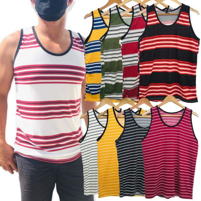MEN'S SANDO- STRIPES