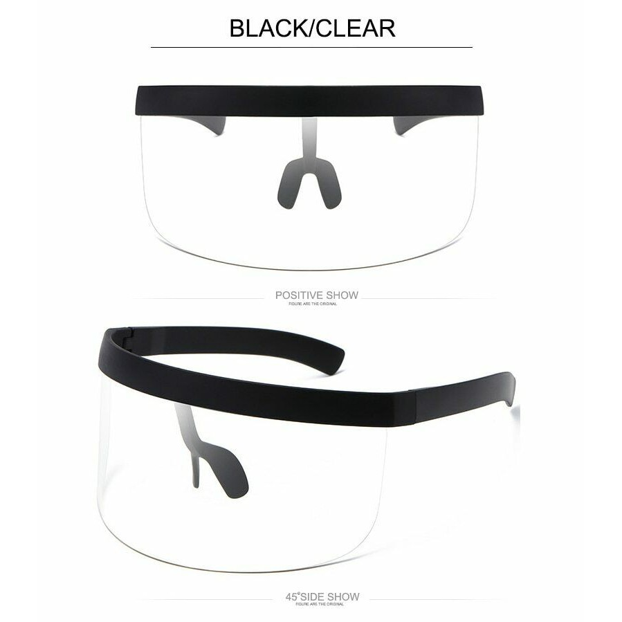 Fashion Safety Protective EyeShield Clear Sunglasses Mask Goggles Visor