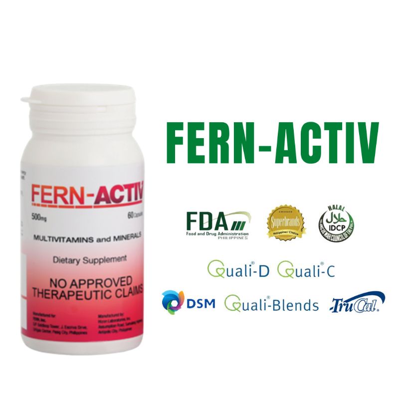 FERN-ACTIV (Vitamins and Minerals) | Shopee Philippines