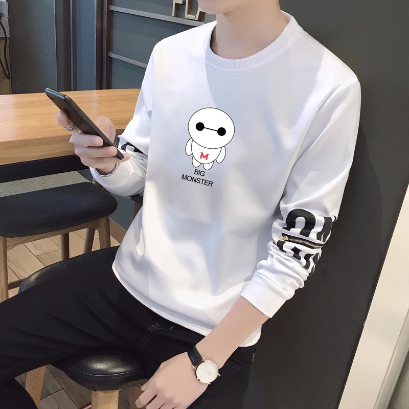 black hoodless sweater