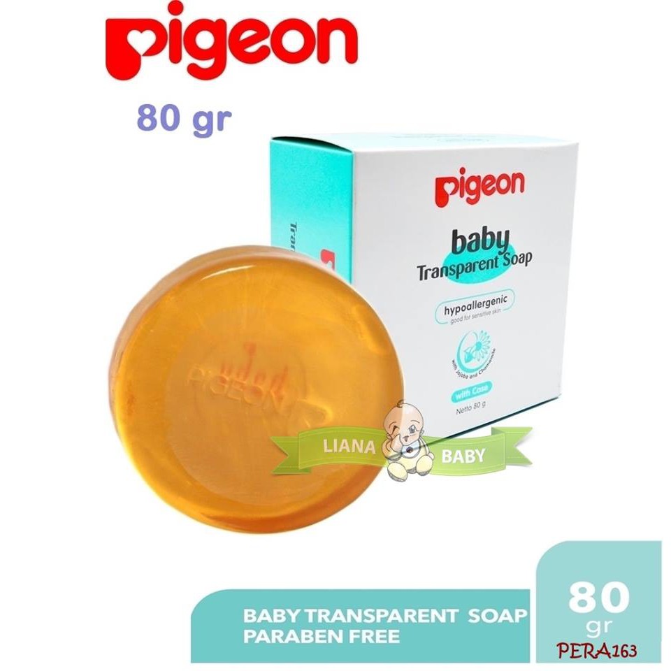 pigeon baby transparent soap
