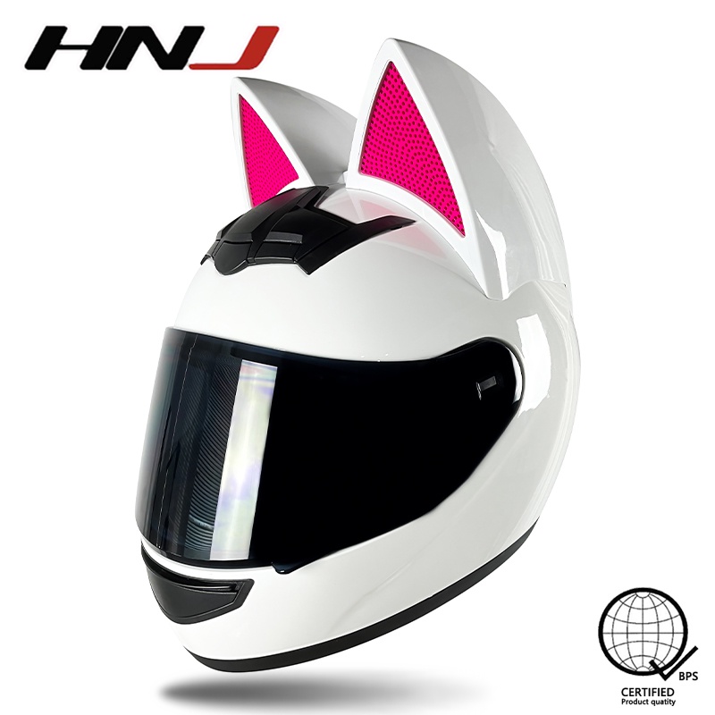 HNJ 902 Cat W D Single Visor Full Face Motorcycle Helmet For Men And ...