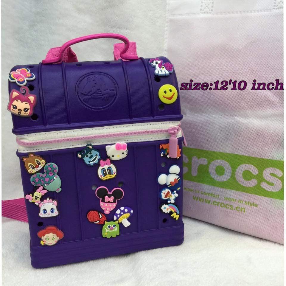 crocs zip top backpack