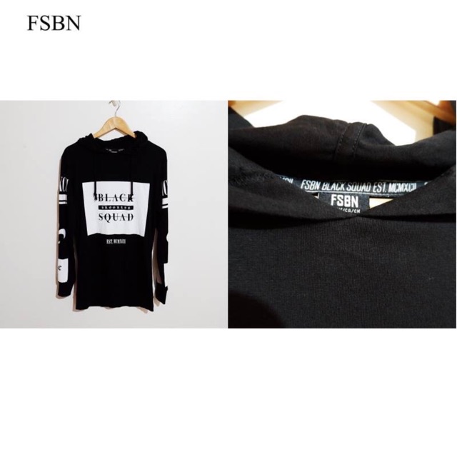 fsbn black squad hoodie