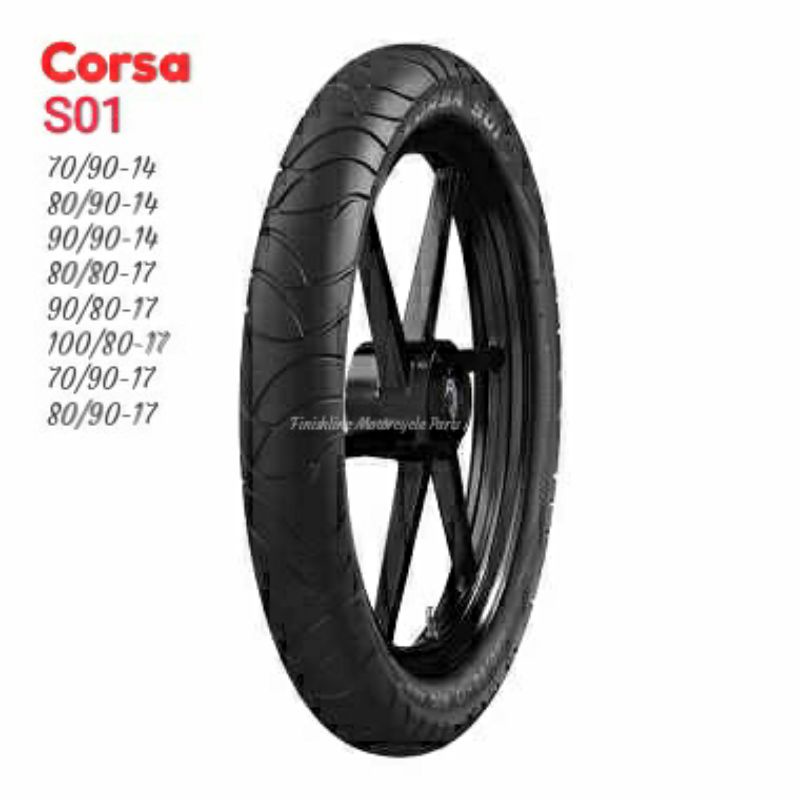 Corsa Size 14 & 17 S01 Touring Motorcycle / Scooter Tire Shopee