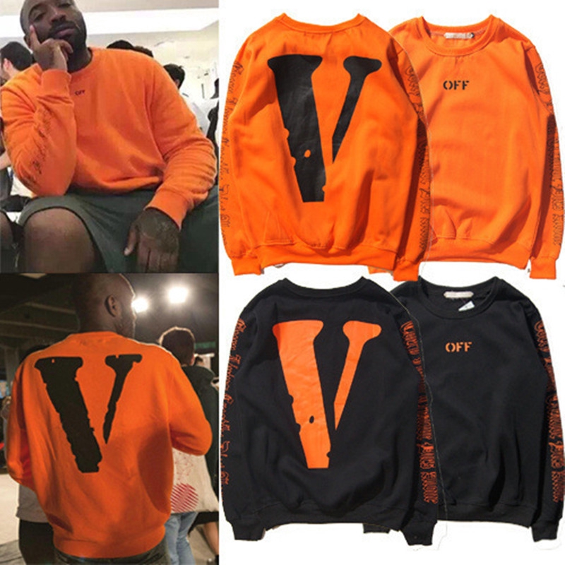 orange long sleeve sweater