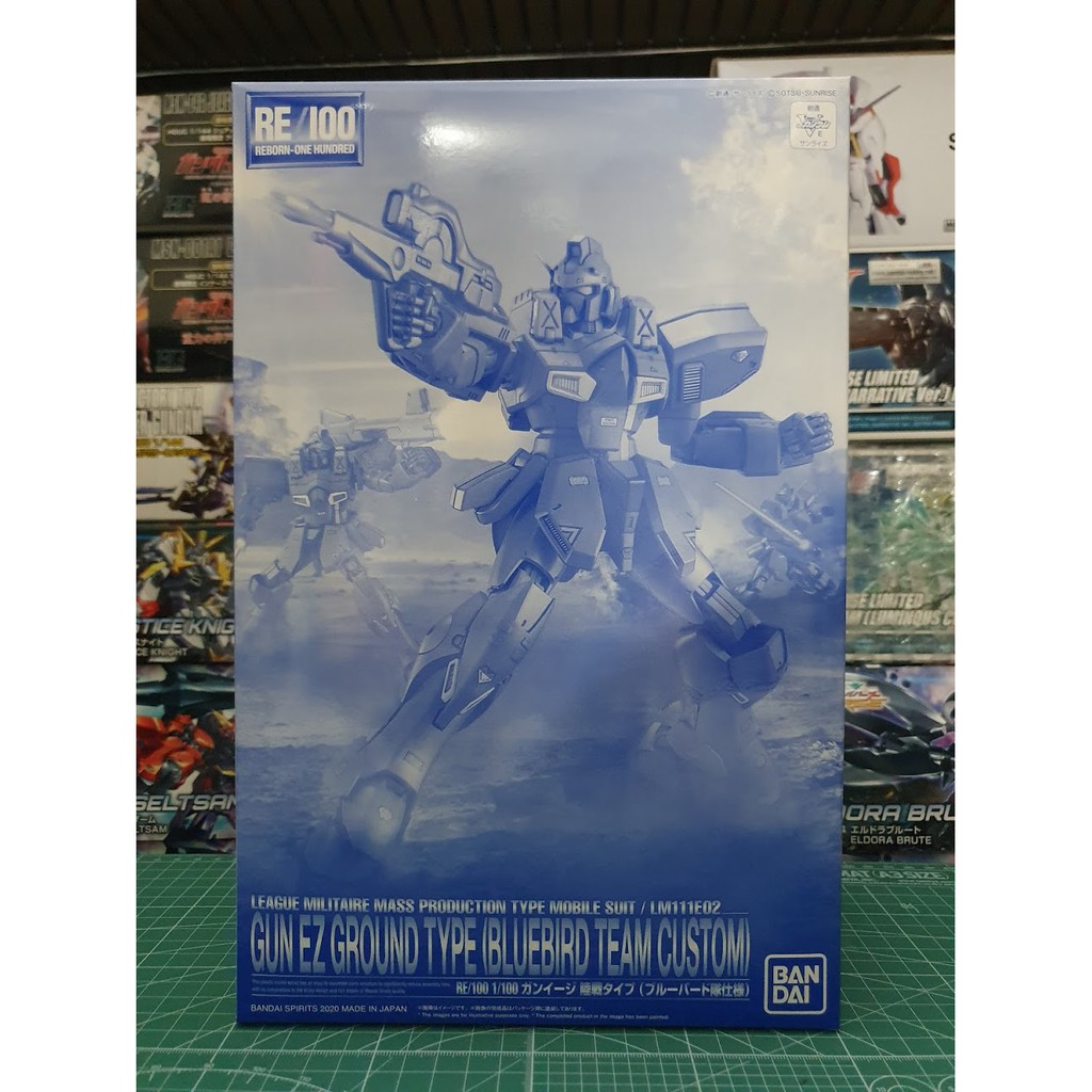 P Bandai Re 100 Reborn One Hundred 1 100 Gun Ez Ground Type Bluebird Team Custom Shopee Philippines