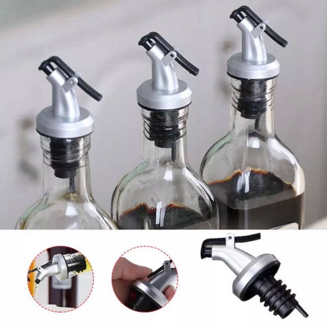 Kitchen Tool Oil Sauce Vinegar Bottle Flip Cap Stopper Dispenser Pourer ...