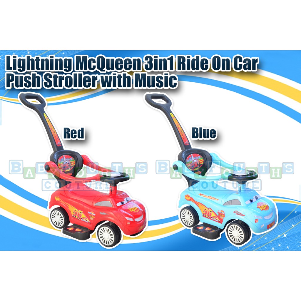 lightning mcqueen push car