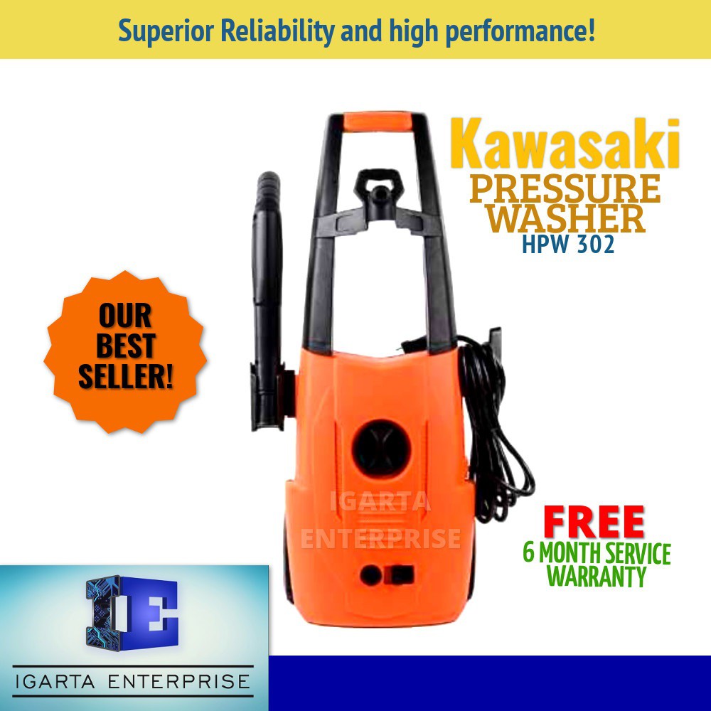 Kawasaki High Pressure Washer HPW302 with 6mos. srvc warranty Shopee