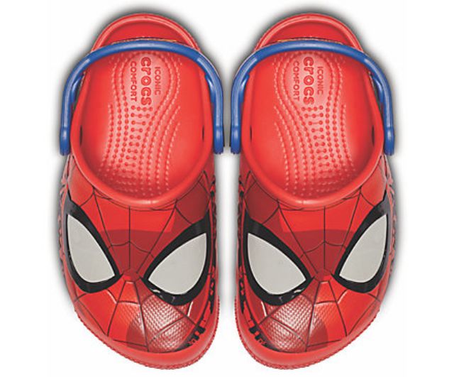 crocs spiderman lights