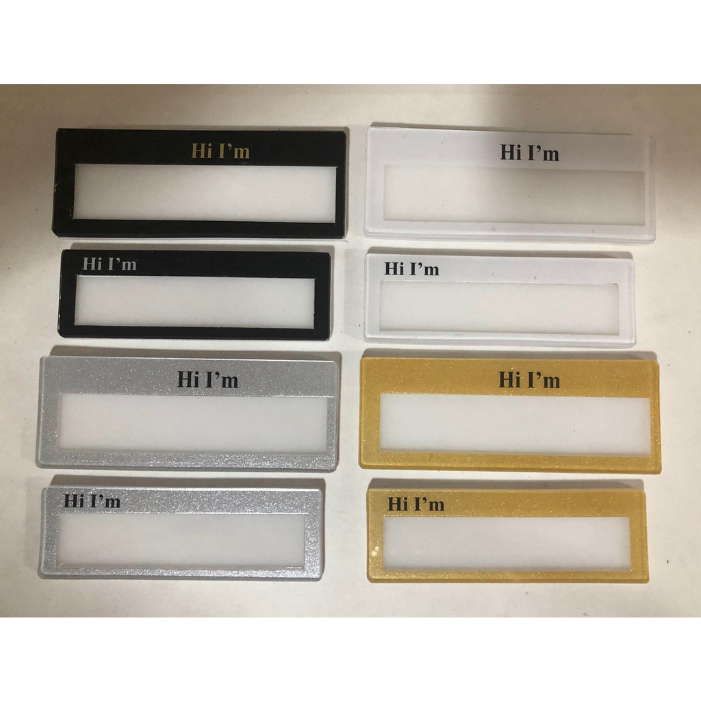 DIY NAMEPLATE BLANK NAMEPLATE INSERT NAMEPLATE WITH PIN | Shopee ...