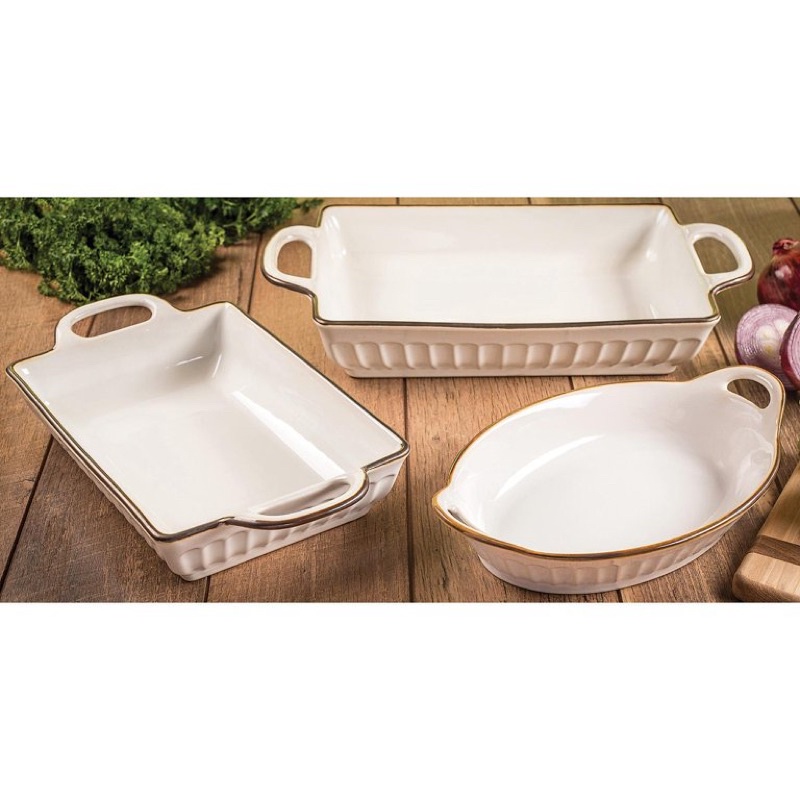 Red Details about   Member’s Mark 3-Piece Fluted Bakeware Set 