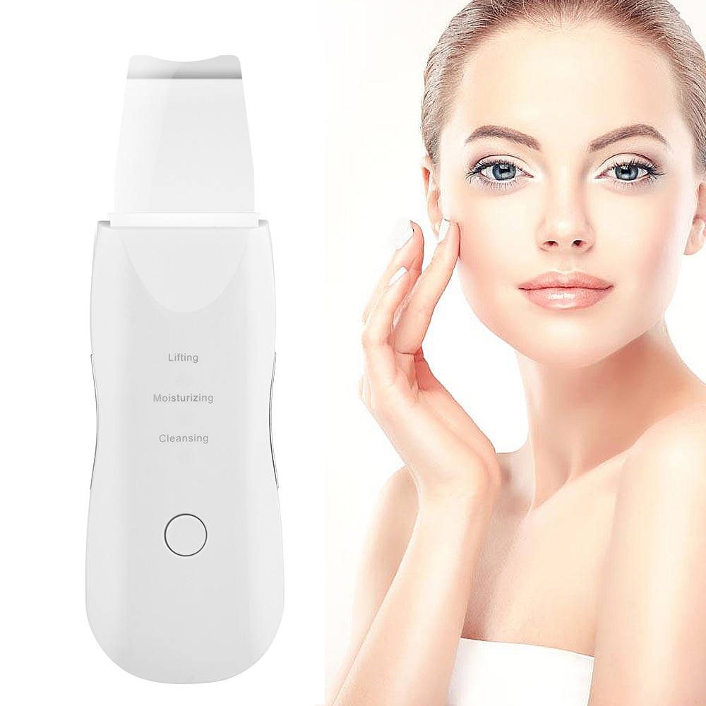 Professional Ultrasonic Facial Skin Scrubber Ion Deep Face Cleaning Peeling  Rechargeable Skin Care D | Shopee Philippines