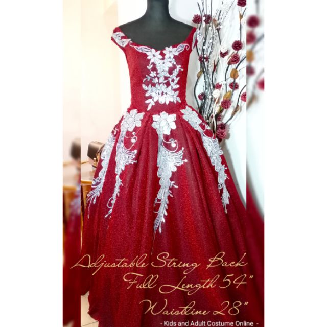 filipiniana prom gown