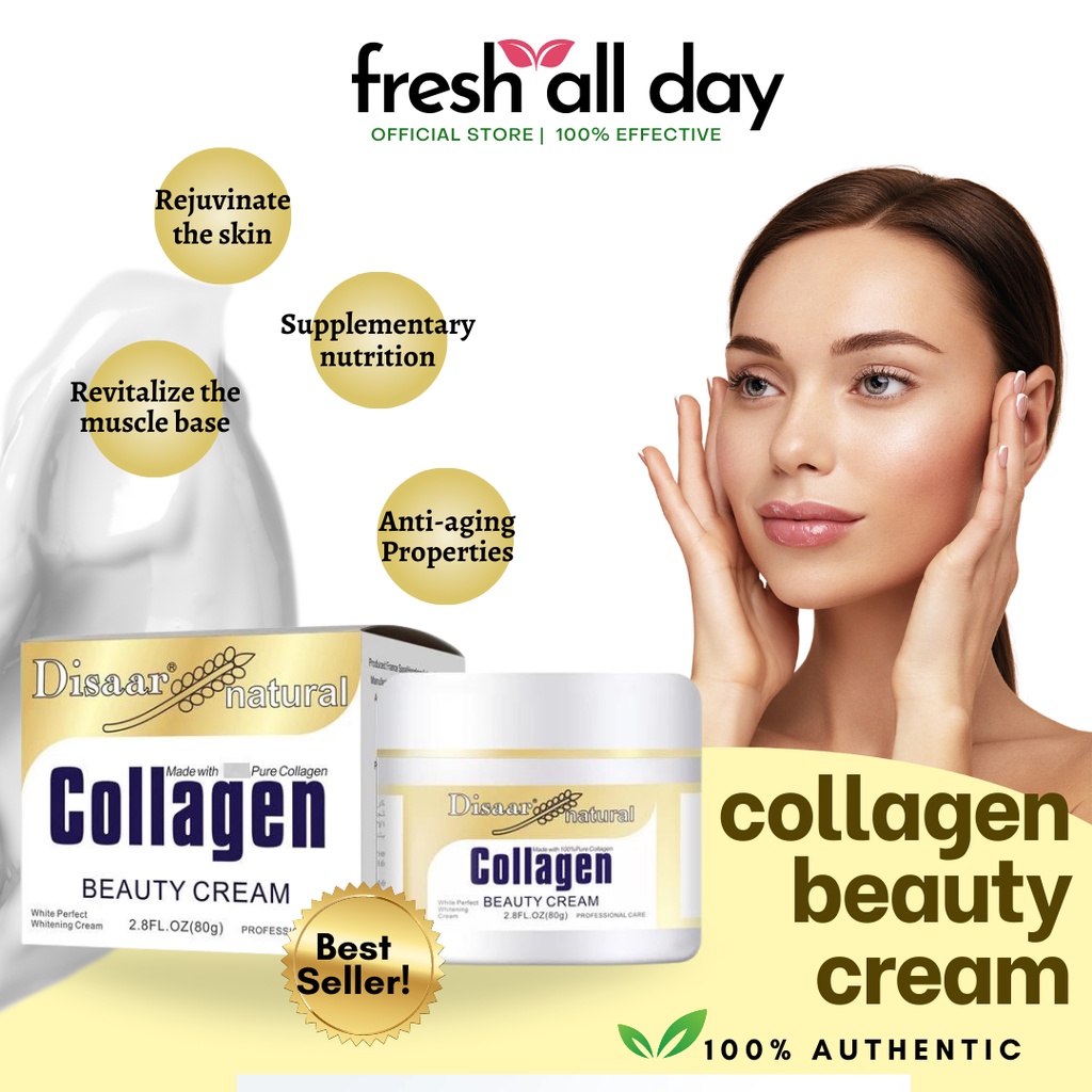 TOP SELLING DISAAR Collagen Face Cream 80g Lighten Dark Spots Collagen