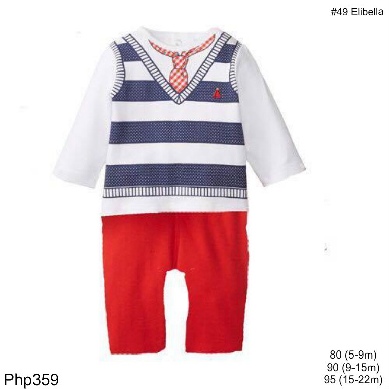 baby boy sailor romper