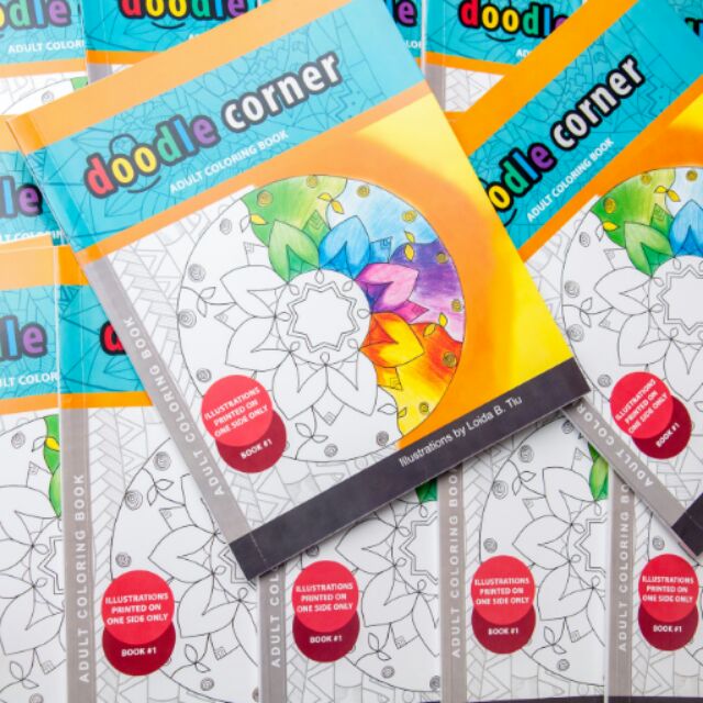 Download Doodle Corner adult coloring book | Shopee Philippines