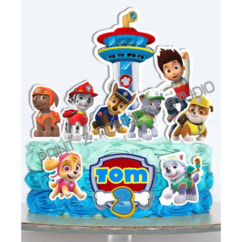 paw patrol cake topper set | Shopee Philippines