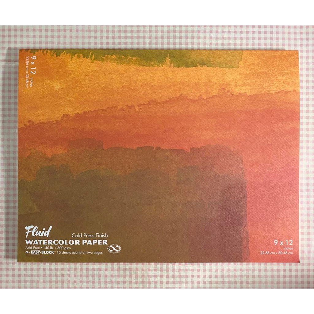 Fluid Watercolor Paper Block 9x12" Shopee Philippines