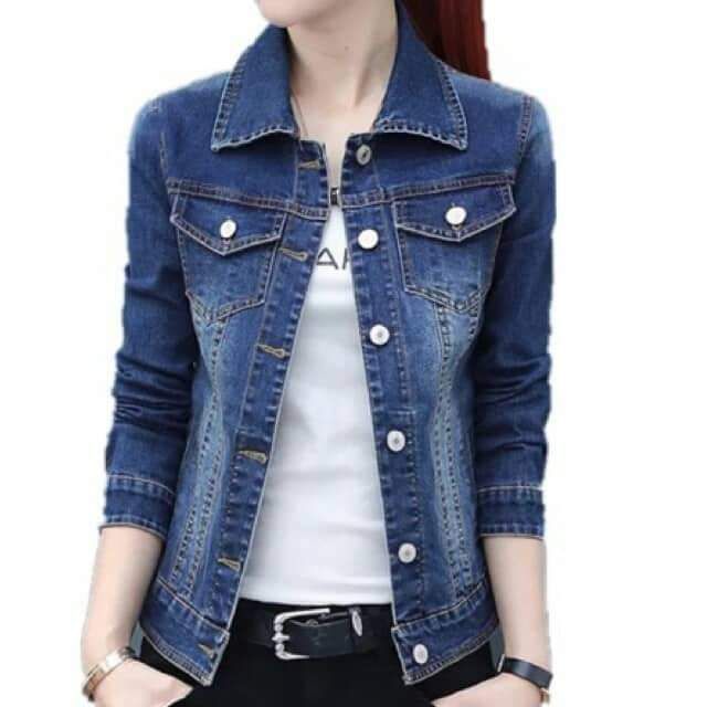 maong jacket for ladies