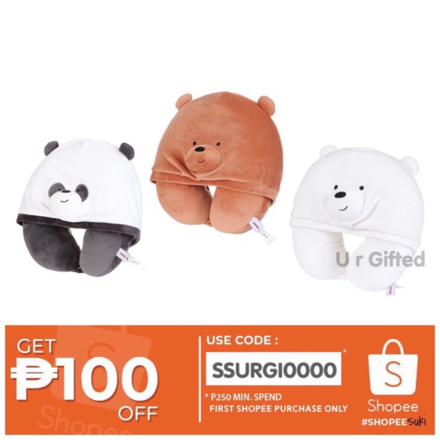 miniso bear pillow