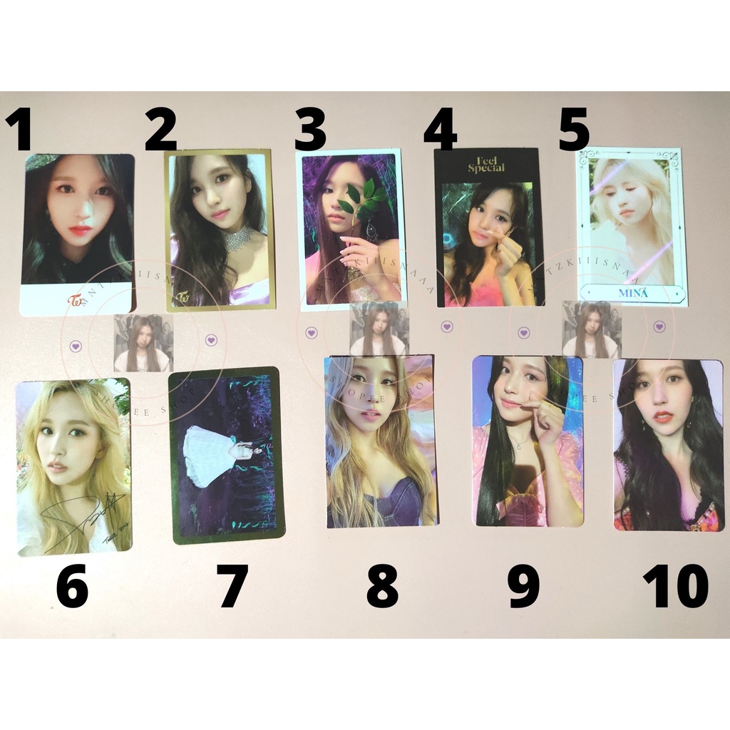 TWICE Mina Official Photocards Shopee Philippines