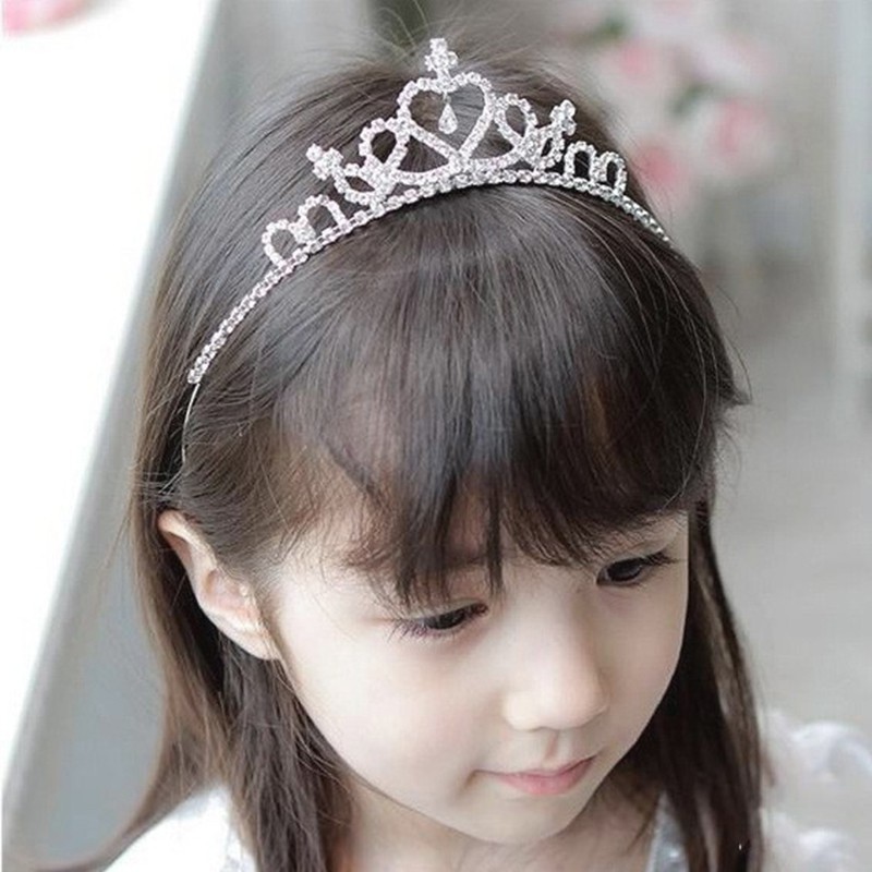 Kids Girls Fashion Diamond Crystal Princess Wedding Bridal Crown