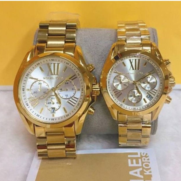 michael kors watch white and gold