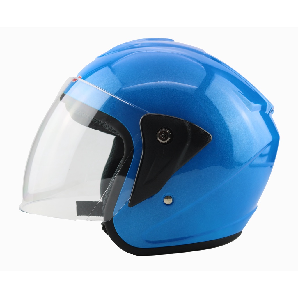 HNJ Half Face Helmet Single Visor With Icc Sticker Shopee Philippines