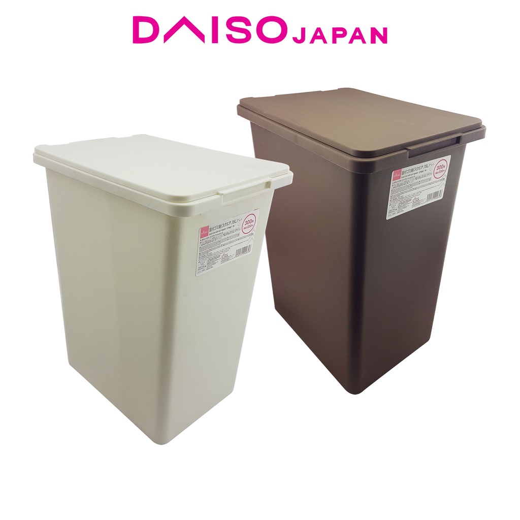 Daiso Trash Can with Lid 15L Shopee Philippines