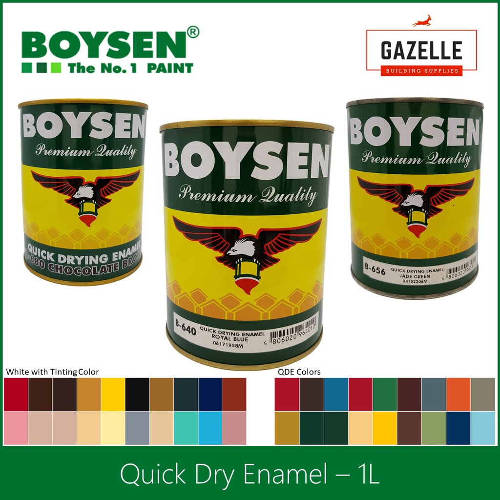 Original Boysen Quick Dry Enamel - 1L | Shopee Philippines