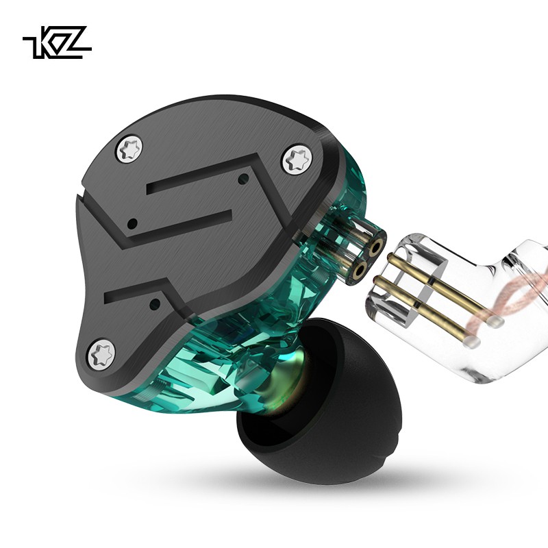 Kz Zsn Metal Earphones Hybrid Technology 1ba 1dd Hifi Bass Earbuds