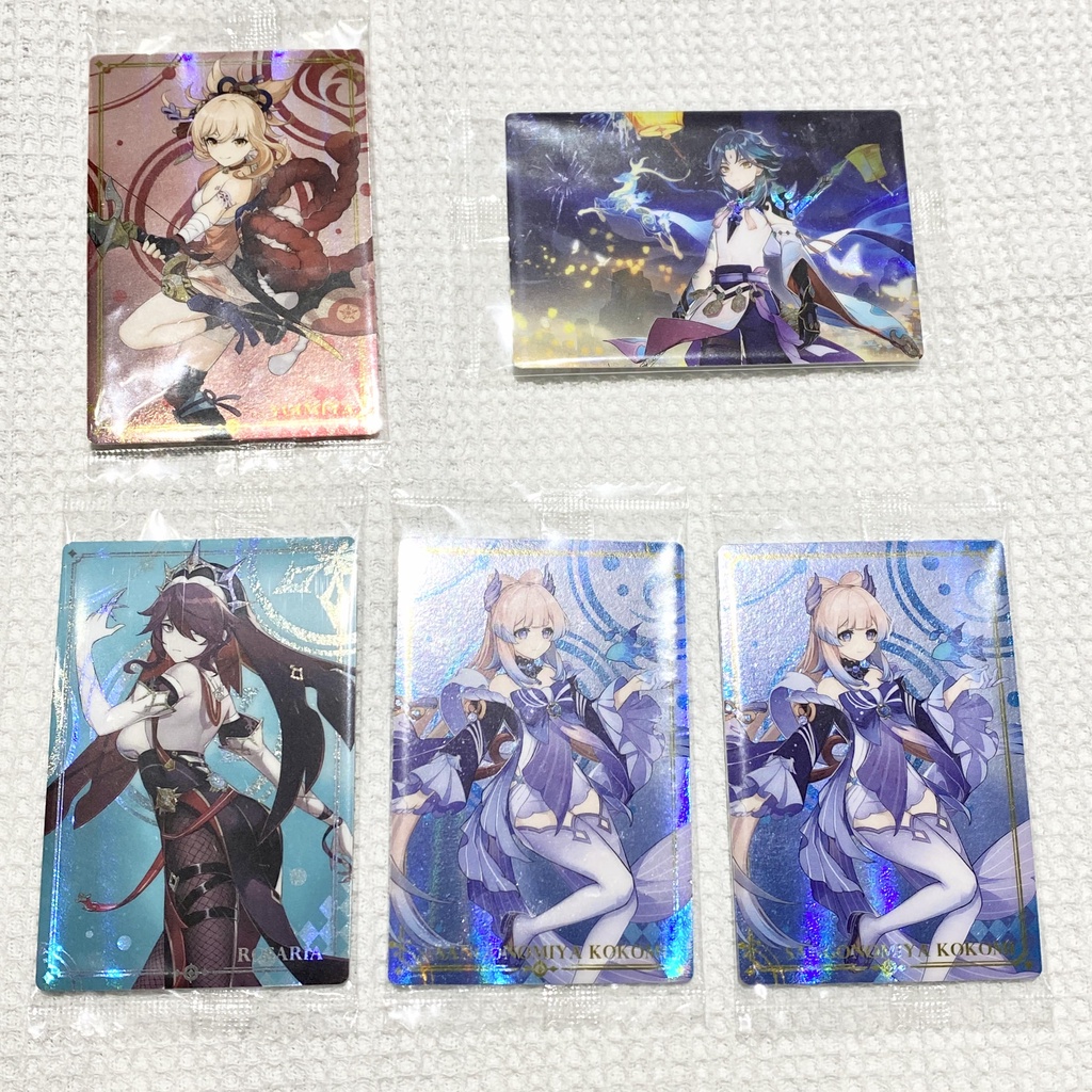 [ON HAND] Official Genshin Impact wafer cards vol. 2 mihoyo gachapon ...