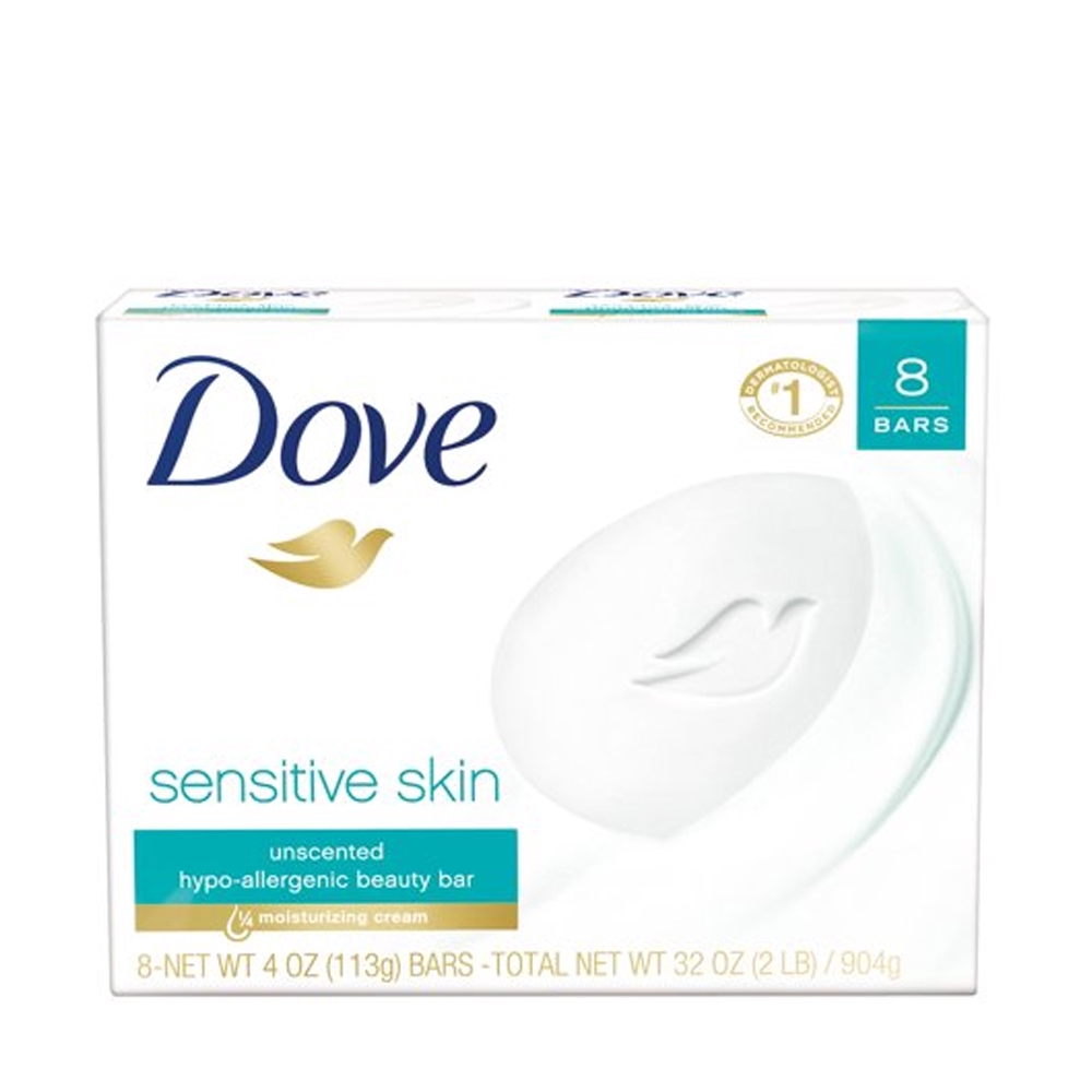 Dove Bar Soap Sensitive Skin Unscented 8 Bars | Shopee Philippines