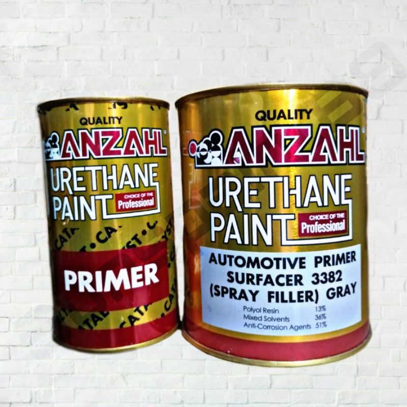 Anzahl Urethane Paint Primer Surfacer 3382 Spray Filler Gray (1L