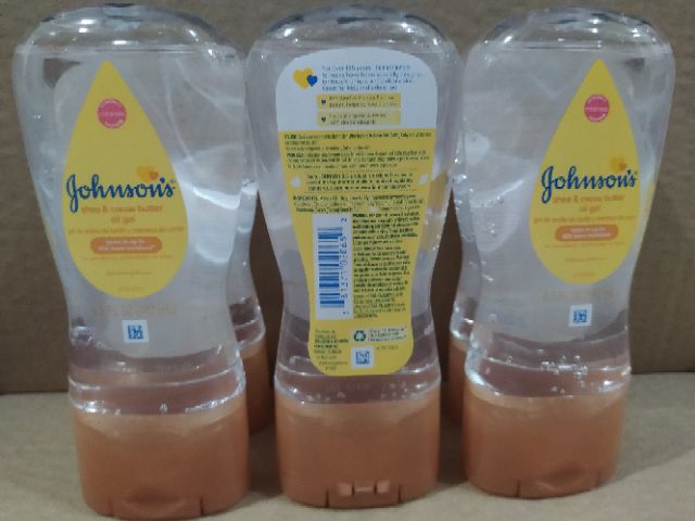 Johnson's® Baby Oil Gel 192mL(6.5 FL OZ) Shea & Cocoa Butter Exp Date: 01/24/24