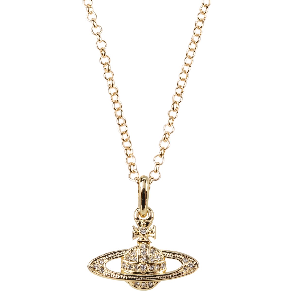 Vivienne Westwood Saturn Pendant Necklace Metal Sweater Chain Diamond 5 ...
