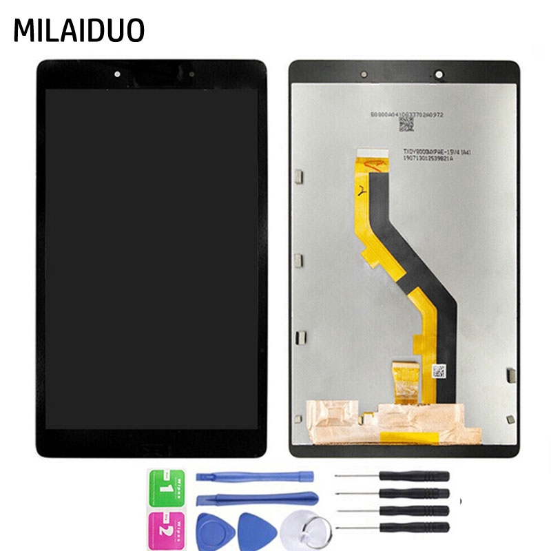 Eaglewireless Full LCD Display Touch Screen Digitizer Assembly Replacement with Frame Housing for Samsung Galaxy Tab A 8.0 Wi-Fi 2019 SM-T290 T290 T295-Black 